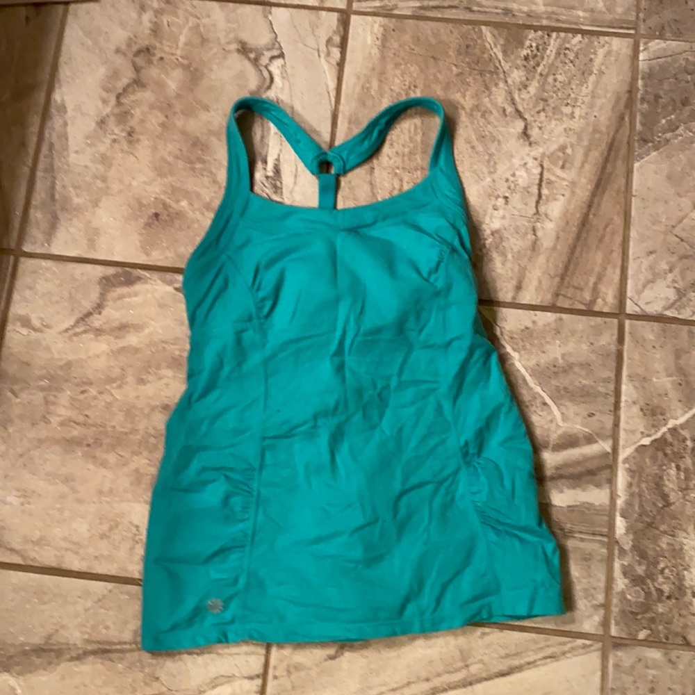 Athleta EUC workout tank teal sz small